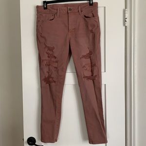 American Eagle Vintage Distressed Men’s Pink Jeans